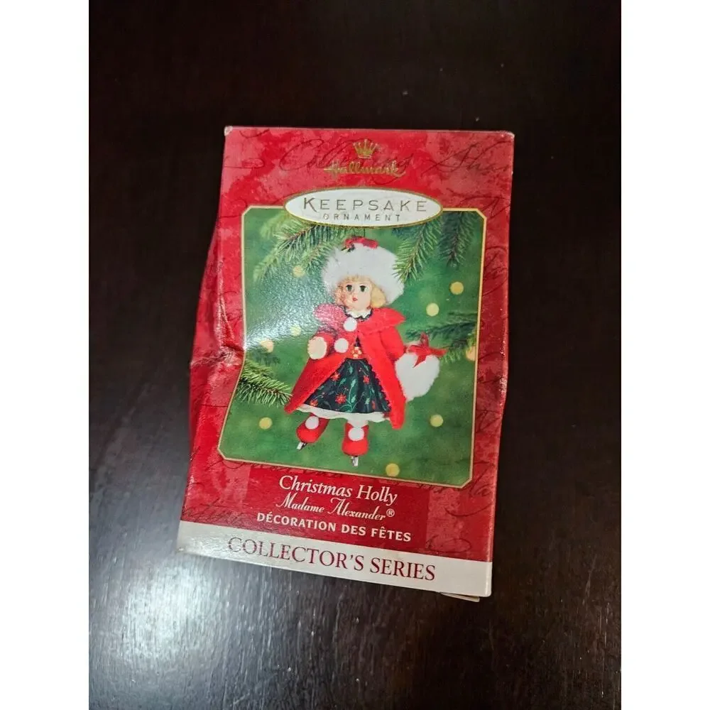 NIB 2000 Christmas Holly Madame Alexander Hallmark Keepsake Collector Ornament